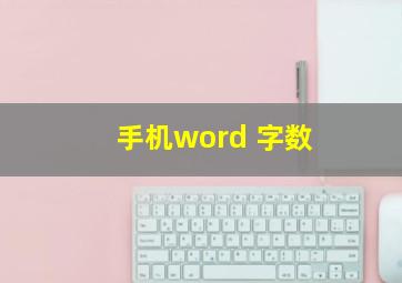 手机word 字数